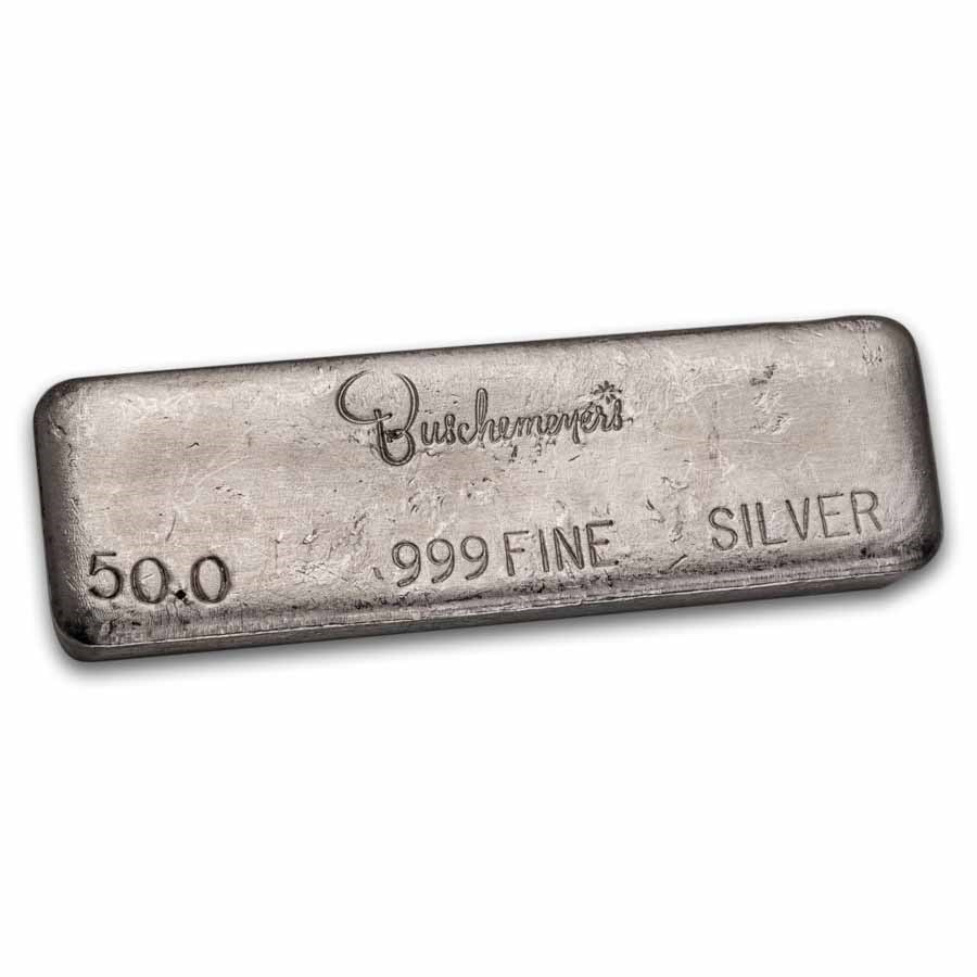 50 oz Silver Bar - Buschemeyer