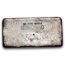 50 oz Silver Bar - Engelhard (1st Series, Serial Error "X")
