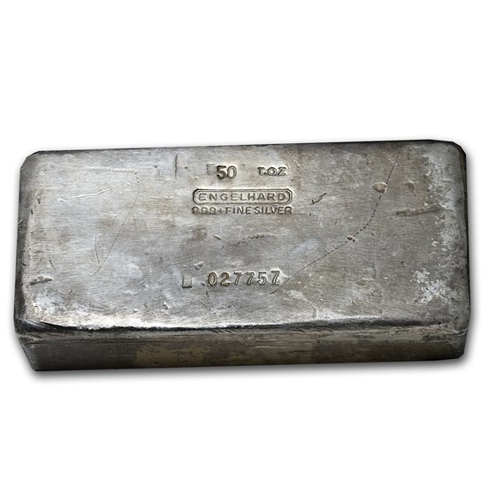 50 oz Silver Bar - Engelhard 50 oz Silver Bar - Engelhard
