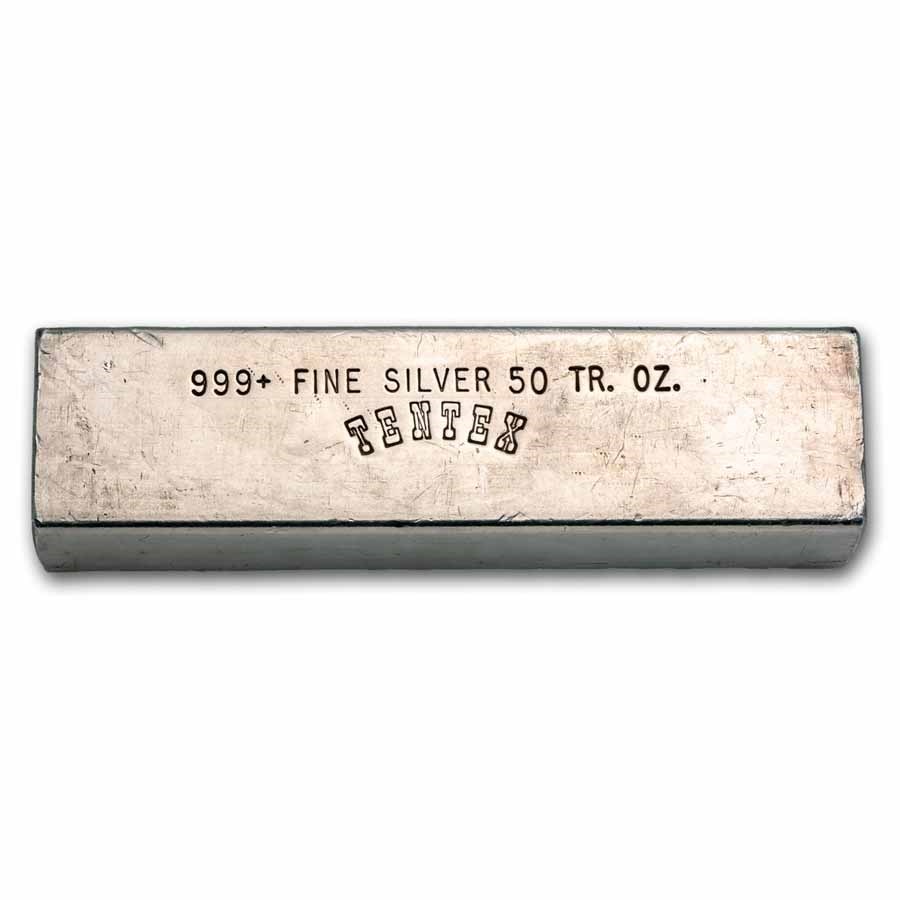 50 oz Silver Bar - TENTEX
