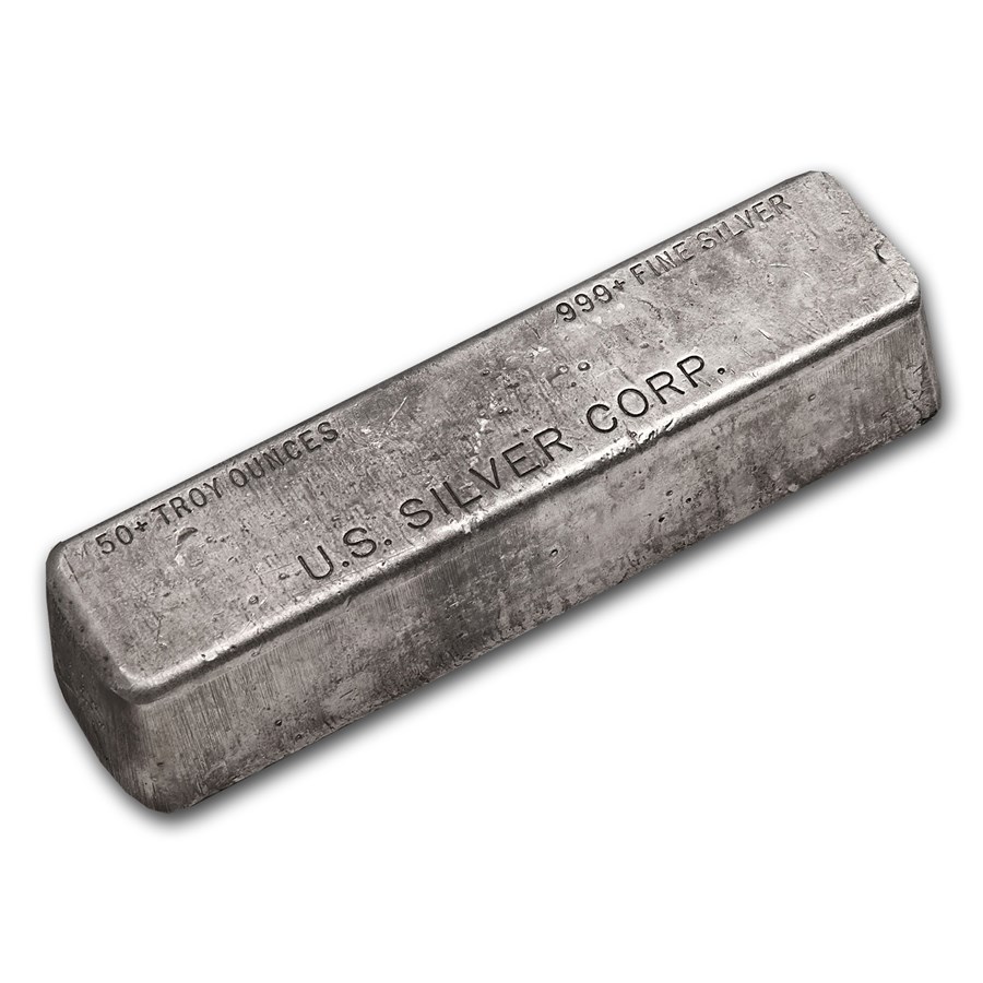 50 oz Silver Bar - U.S. Silver Corporation   