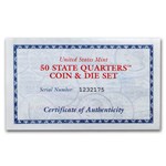 50 State Quarters Coin & Die set (COA Included)