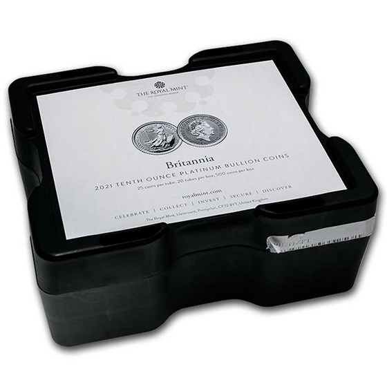 500-Coin 1/10 oz Platinum Britannia Monster Box (Empty, Black) 500-Coin 1/10 oz Platinum Britannia Monster Box (Empty, Black)
