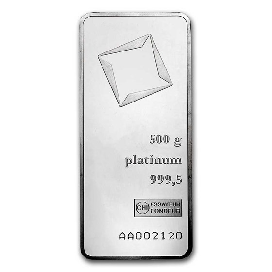500 gram Platinum Bar - Secondary Market