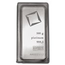 500 gram Platinum Bar - Valcambi (w/Assay)
