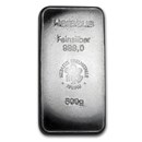 500 gram Silver Bar - Argor-Heraeus (Pressed) 500 gram Silver Bar - Argor-Heraeus (Pressed)