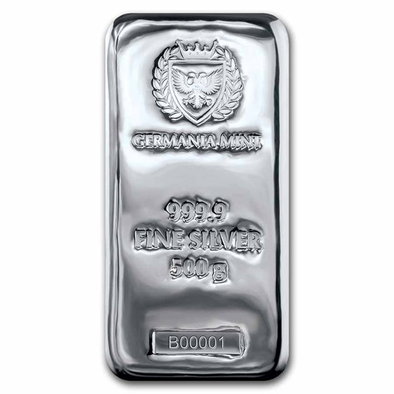 500 gram Silver Bar - Germania Mint (Serialized)