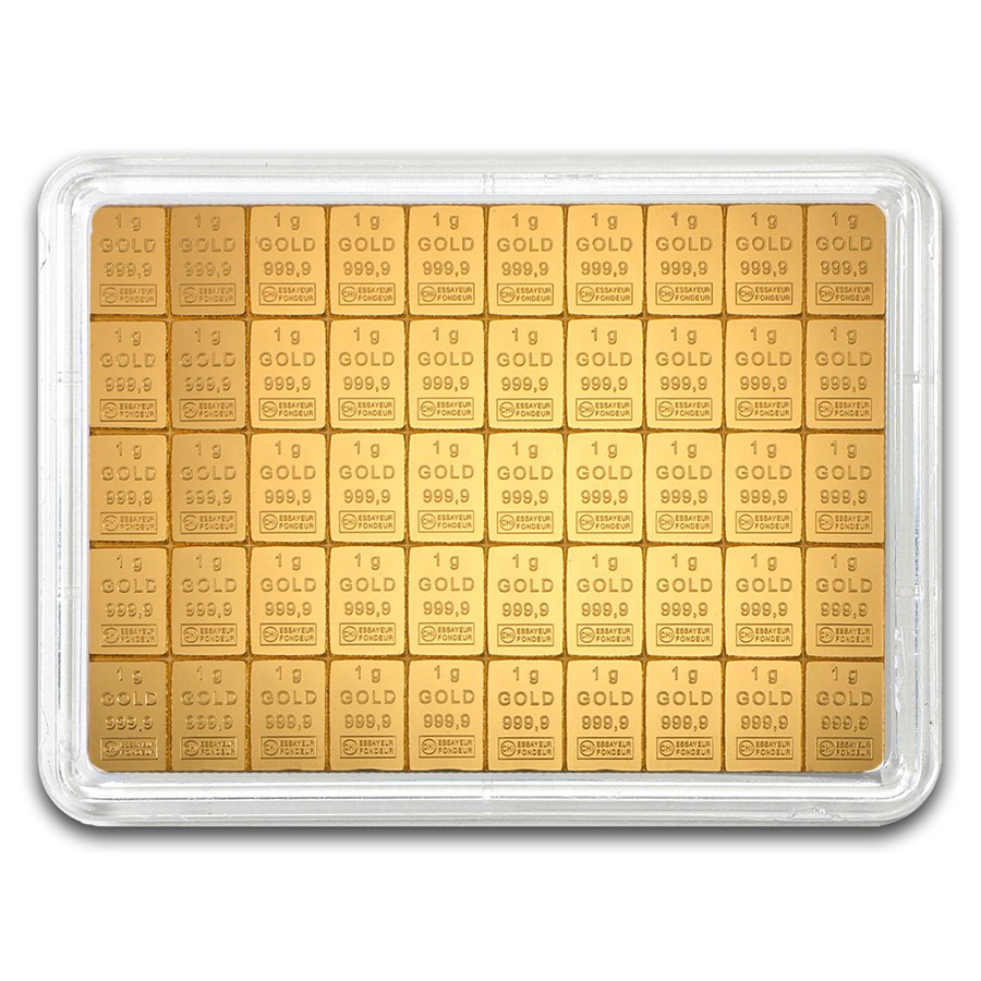 50x 1 gram Gold CombiBar™ - Heimerle & Meule