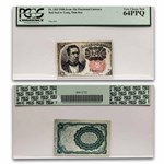 5th Issue Fractional Currency 10 Cents CU-64 PPQ PCGS (Fr#1265)