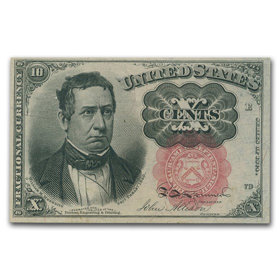 5th Issue Fractional Currency 10 Cents CU (Fr#1266) 5th Issue Fractional Currency 10 Cents CU (Fr#1266)