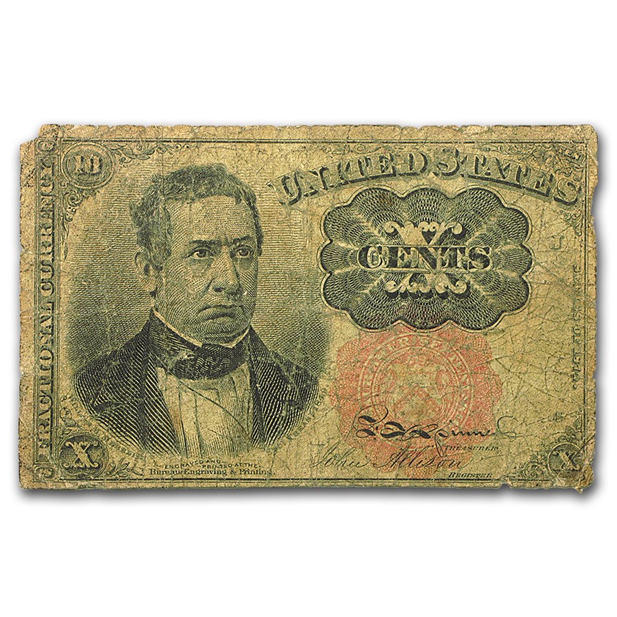 5th Issue Fractional Currency 10 Cents VG (Fr#1266)