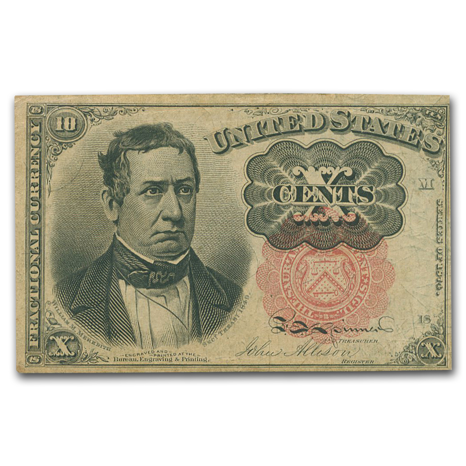 Buy 5th Issue Fractional Currency 10 Cents XF (FR#1265) | APMEX