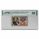 5th Issue Fractional Currency 25 Cents AU-58 EPQ PMG (Fr#1309)