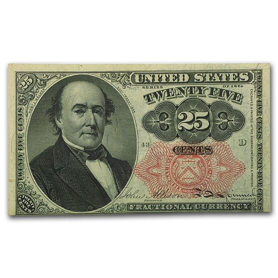5th Issue Fractional Currency 25 Cents AU (Fr#1308) 5th Issue Fractional Currency 25 Cents AU (Fr#1308)