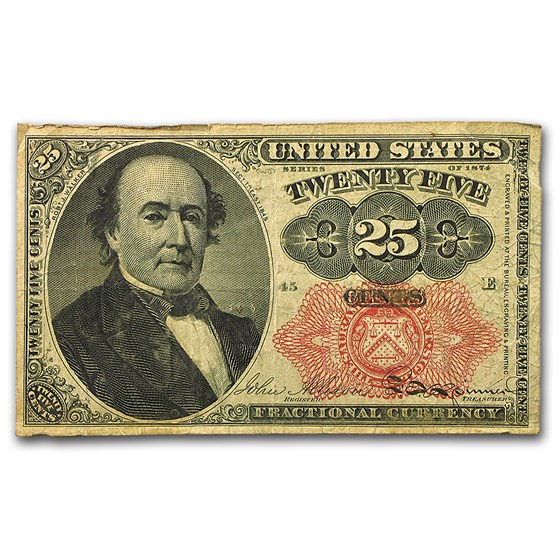 5th Issue Fractional Currency 25 Cents Fine (Fr#1308) 5th Issue Fractional Currency 25 Cents Fine (Fr#1308)