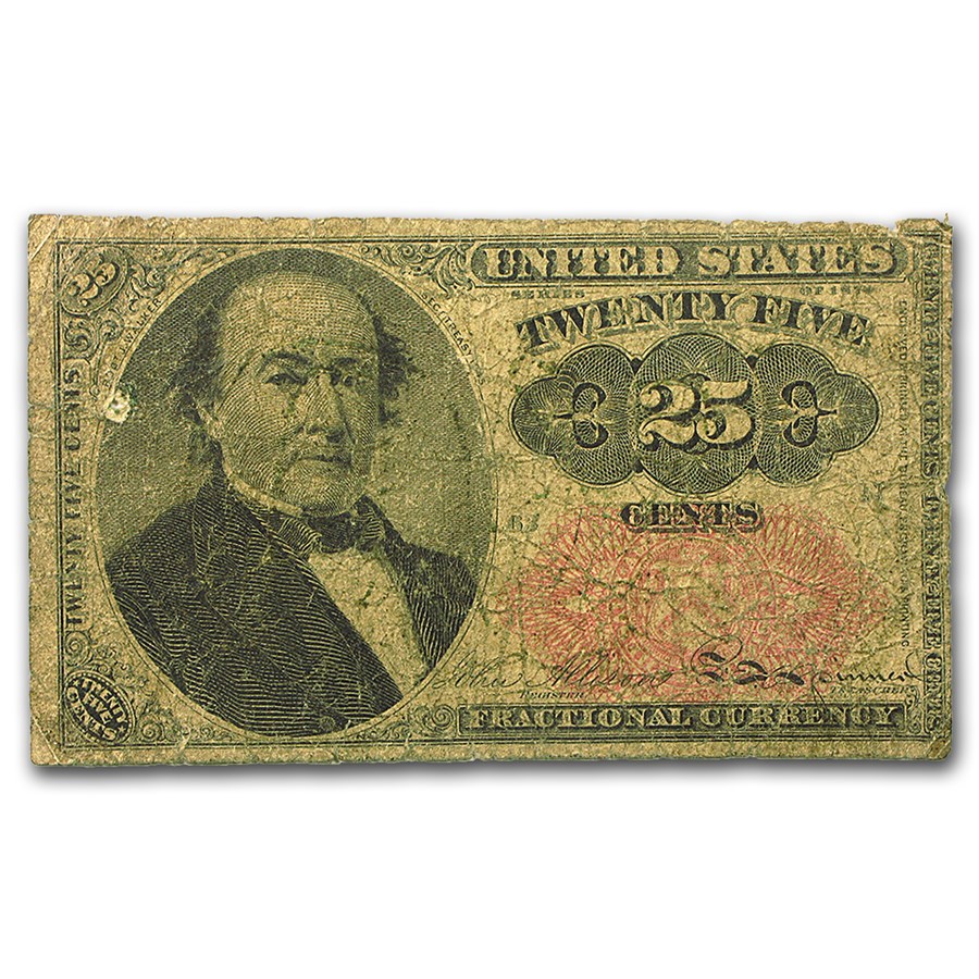 5th Issue Fractional Currency 25 Cents VG (Fr#1309)