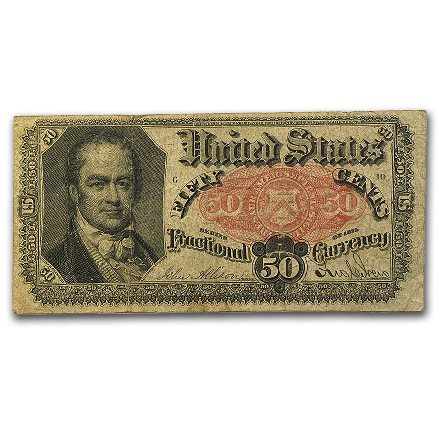 5th Issue Fractional Currency 50 Cents VG/F (Fr#1381)