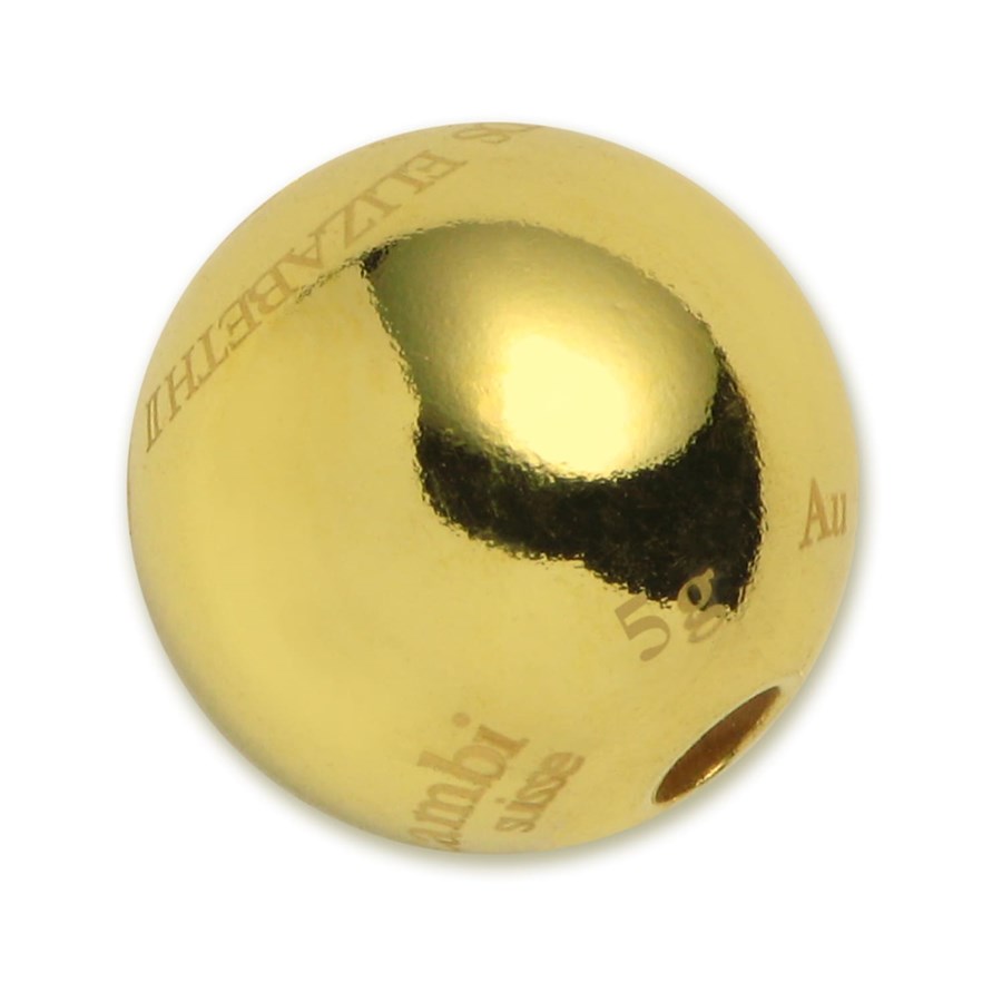 5x 5 gram sBEad*coin Valcambi (Gold Sphere, In Assay)