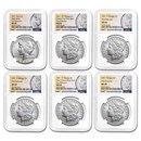 6-Coin 2021 Morgan/Peace Dollar Set MS-69 NGC (ER)