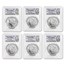 6-Coin 2021 Morgan/Peace Dollar Set MS-69 PCGS (FS)
