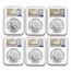 6-Coin 2021 Morgan/Peace Dollar Set MS-70 NGC (ER)