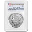 6-Coin 2021 Morgan/Peace Dollar Set MS-70 PCGS (First Day, Flag)