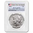6-Coin 2021 Morgan/Peace Dollar Set MS-70 PCGS (First Day, Flag)