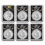 6-Coin 2021 Morgan/Peace Dollar Set MS-70 PCGS (First Day)