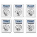 6-Coin 2021 Morgan/Peace Dollar Set MS-70 PCGS