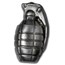 6 oz Hand Poured Silver Grenade - Big Boom!