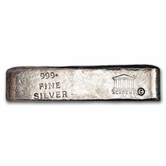 6 oz Silver Bar - Academy (Old Pour/Finger Style)