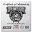 6 oz Silver Round - Nascar 50th Anniversary