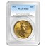7-Coin $20 Saint-Gaudens Gold Double Eagle Date Set MS-62 PCGS