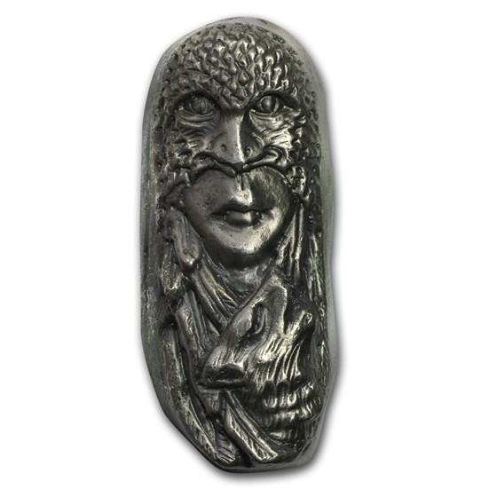 7 oz Silver Bar - Bison Bullion (Eagle Mask/1st 50 Issued, #2) 7 oz Silver Bar - Bison Bullion (Eagle Mask/1st 50 Issued, #2)