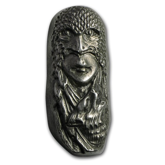 7 oz Silver Bar - Bison Bullion (Eagle Mask/1st 50 Issued, #4) 7 oz Silver Bar - Bison Bullion (Eagle Mask/1st 50 Issued, #4)
