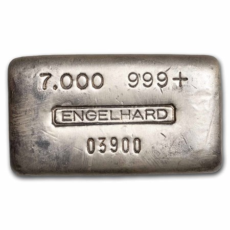 silverバー 100-oz-silver-bar-engelhard-