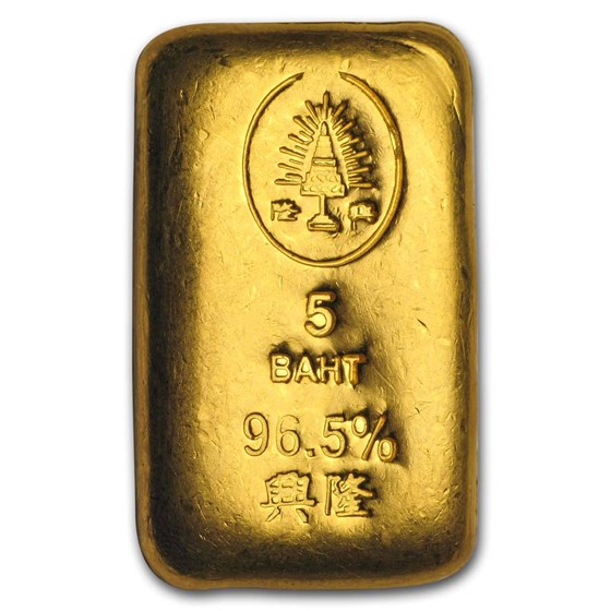 Buy 76.20 gram Gold Bar Thailand (5 Baht) APMEX