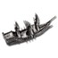8.2 oz Silver Hand Poured Statue - Flying Dutchman