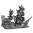 8.2 oz Silver Hand Poured Statue - Flying Dutchman