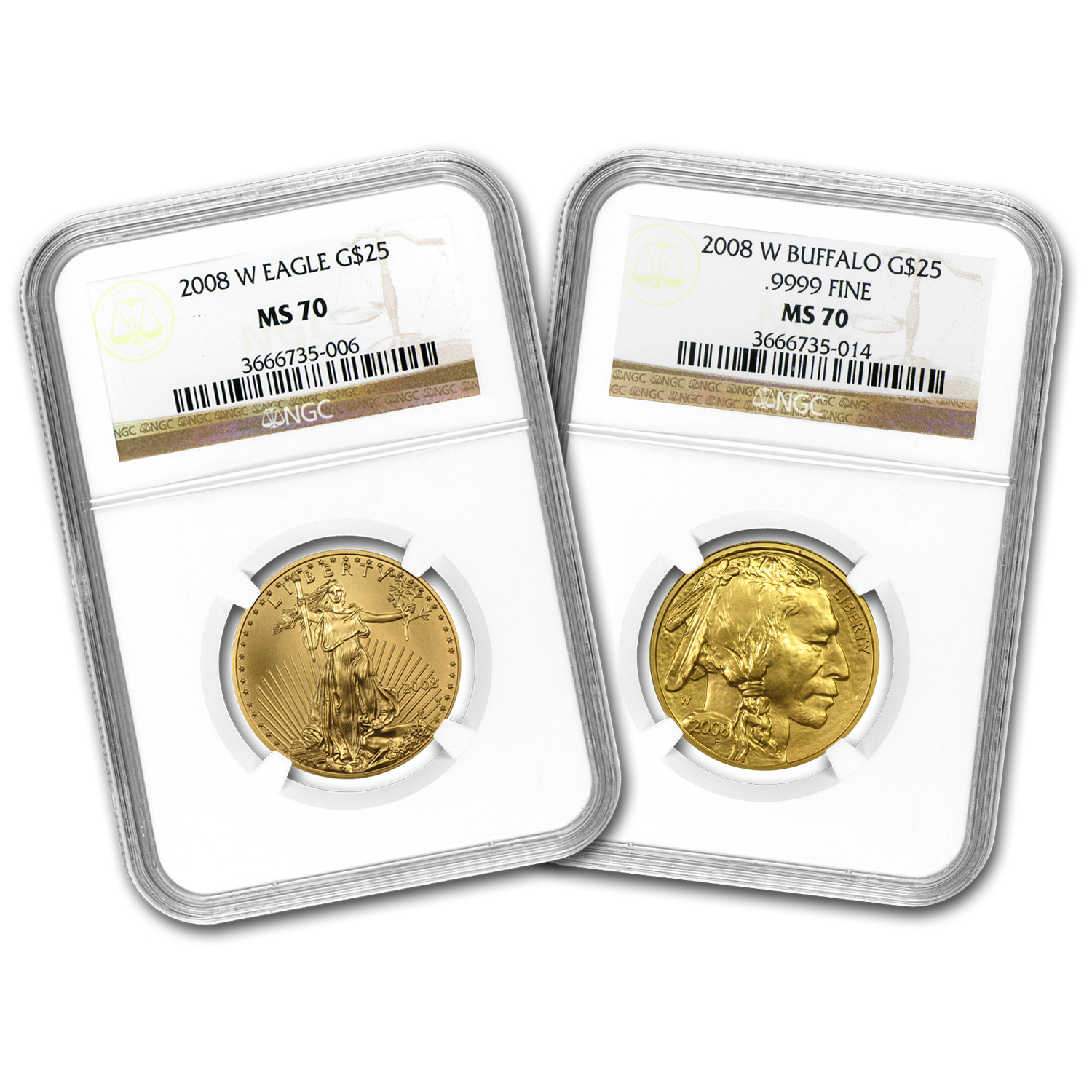 Buy 8-8-2008 2-Coin Gold Double Prosperity Set MS-70 NGC | APMEX