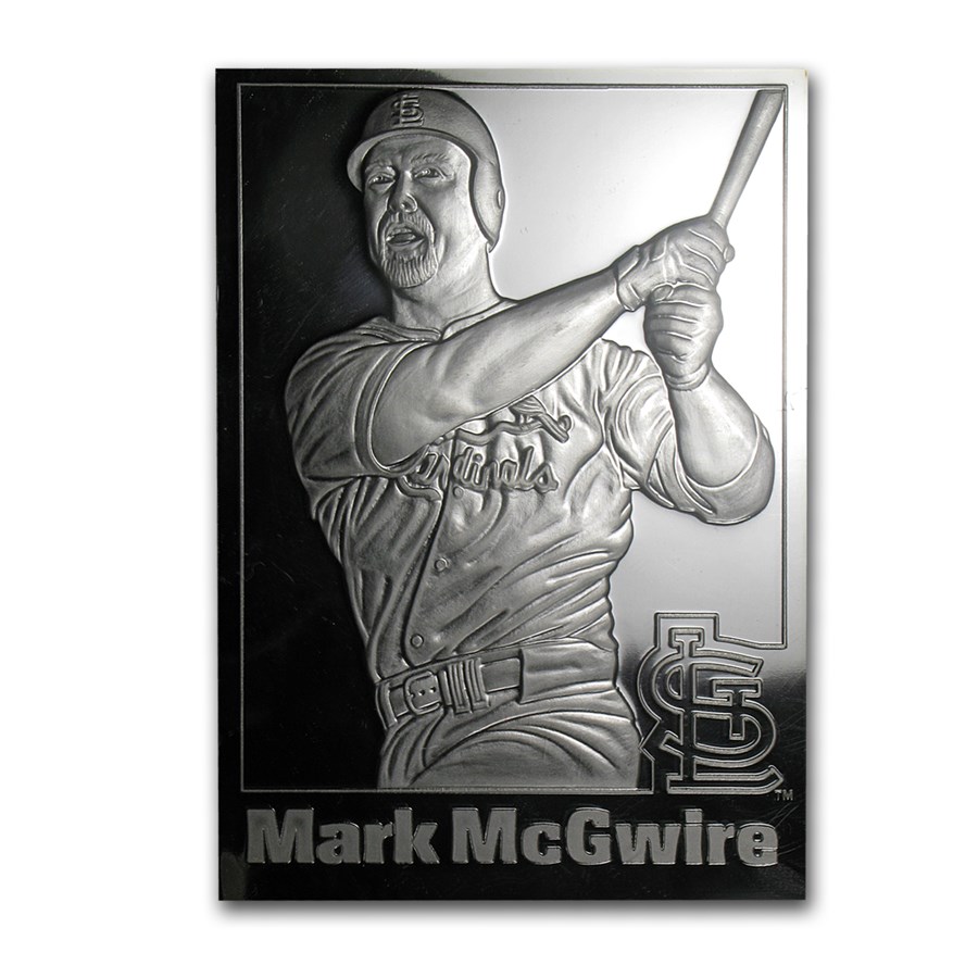 Buy 8 oz Silver Bar - Mark McGwire (Baseball Card) | APMEX