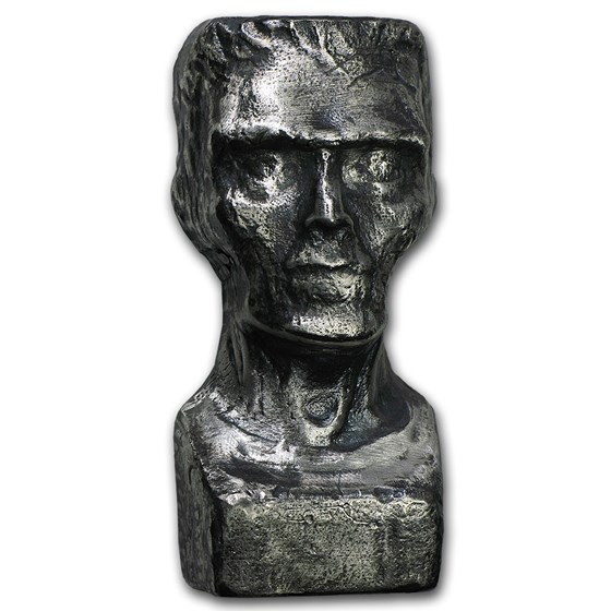 8 oz Silver - MK Barz & Bullion (3D Frankenstein) 8 oz Silver - MK Barz & Bullion (3D Frankenstein)