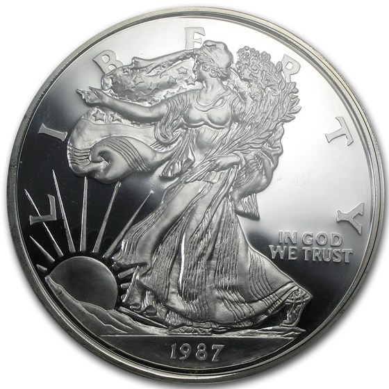 8 oz Silver Round - American Silver Eagle Replica 8 oz Silver Round - American Silver Eagle Replica