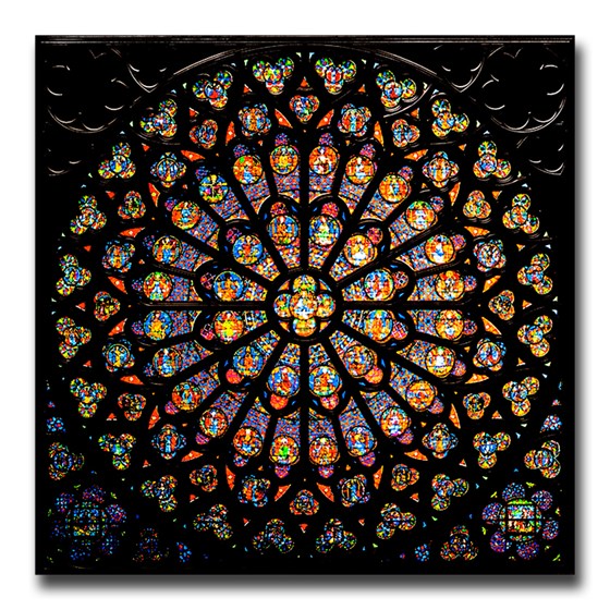 80 grams Silver The Rose Window of Notre Dame in Paris