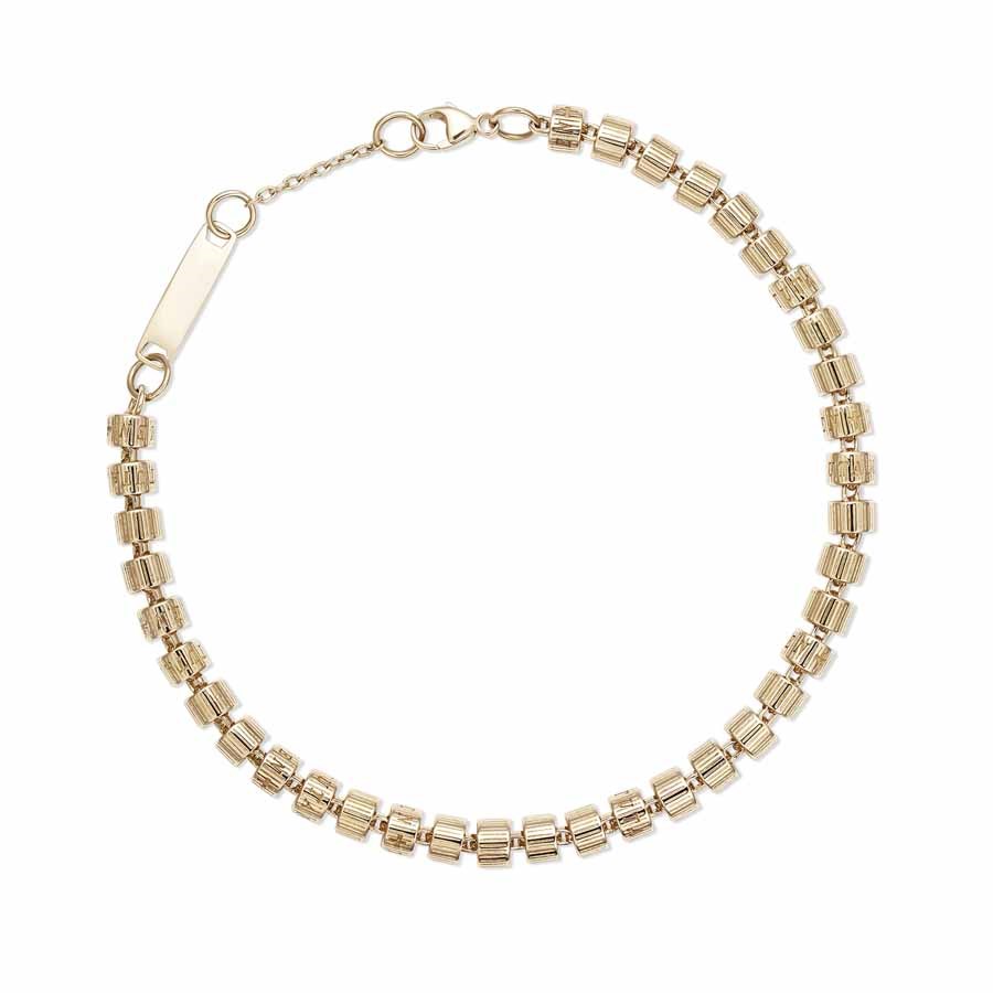886 by The Royal Mint 9K Gold Tutamen Stack Bracelet