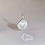 886 by The Royal Mint Silver Caustic Heart Pendant w/ Chain
