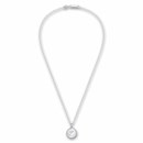 886 by The Royal Mint Silver Caustic Heart Pendant w/ Chain