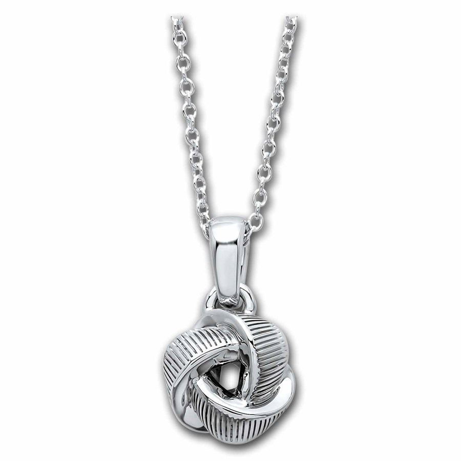 886 by The Royal Mint Silver Tutamen Knot Pendant with Chain