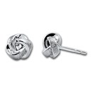 886 by The Royal Mint Silver Tutamen Knot Stud Earrings