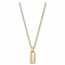 886 by The Royal Mint Small 18K Gold Bar Pendant with Chain